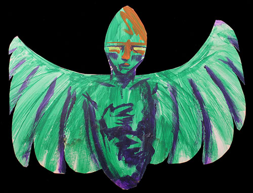 Winged Man Cut-out